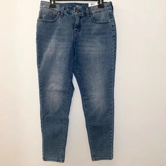 Style & Co Petite (NWT) Curvy Fit Womens Size: 10P Skinny Mid Rise Denim Jeans - Picture 1 of 14